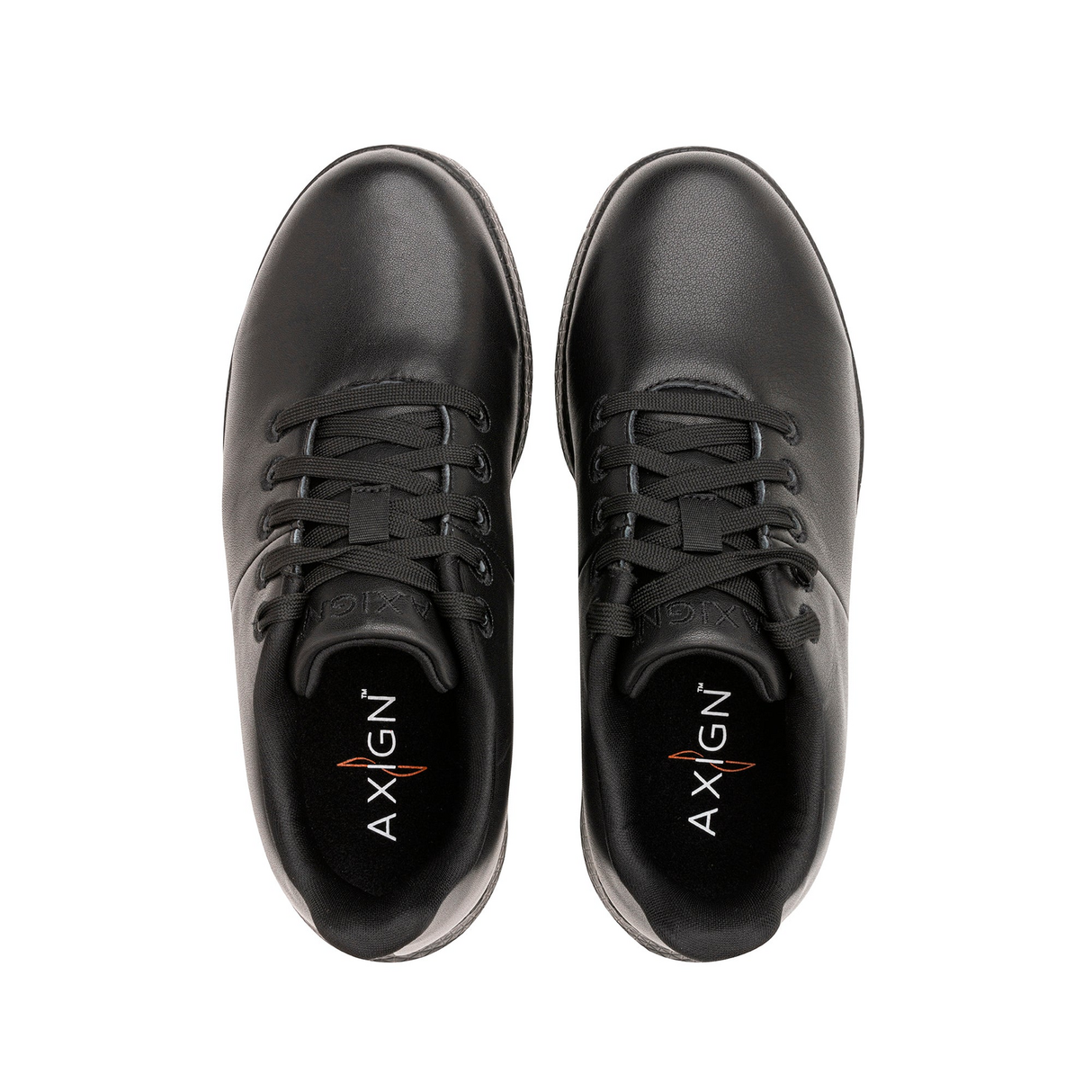 Axign Action Unisex Lightweight Work Orthotic Shoes w/ Insole Included in Black