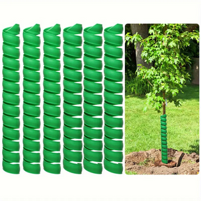 4x Plastic Spiral Tree Trunk Protector Guards (Sapling & Plant Tubes)