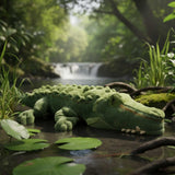 Bocchetta Agro 80cm Crocodile Plush Toy - Green (Australian Stuffed Animal Souvenir Gift)