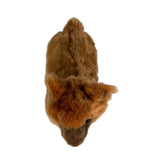 Bocchetta Alcapone 25cm Lying Alpaca Plush Toy - Brown (Realistic Stuffed Animal Farm Gift)