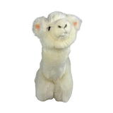 Bocchetta Alfredo 25cm Lying Alpaca Plush Toy - White (Realistic Stuffed Animal Farm Gift)