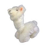 Bocchetta Alfredo 25cm Lying Alpaca Plush Toy - White (Realistic Stuffed Animal Farm Gift)