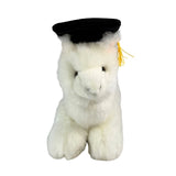 Bocchetta Alfredo 25cm Graduation Alpaca Plush Toy - White (Stuffed Animal Grad Gift)