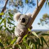 Bocchetta Angel 16cm Sitting Koala Plush Toy - Grey (Australian Stuffed Animal Souvenir Gift)