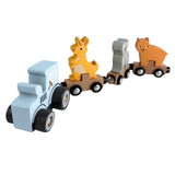 Bocchetta Aussie Animals Magnetic Wooden Train (Toddler Push Along Toy)