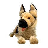 Bocchetta Apollo 64cm German Shepherd with Satin Pocket Plush Toy (Realistic Stuffed Animal Dog Gift)