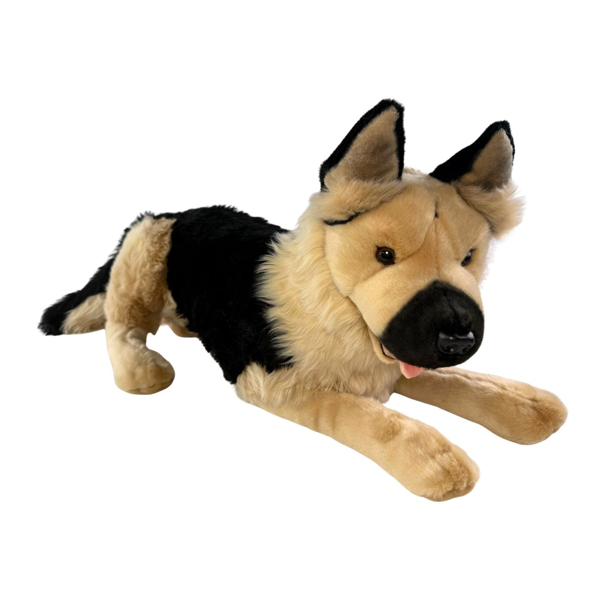 Bocchetta Apollo 64cm German Shepherd with Satin Pocket Plush Toy (Realistic Stuffed Animal Dog Gift)