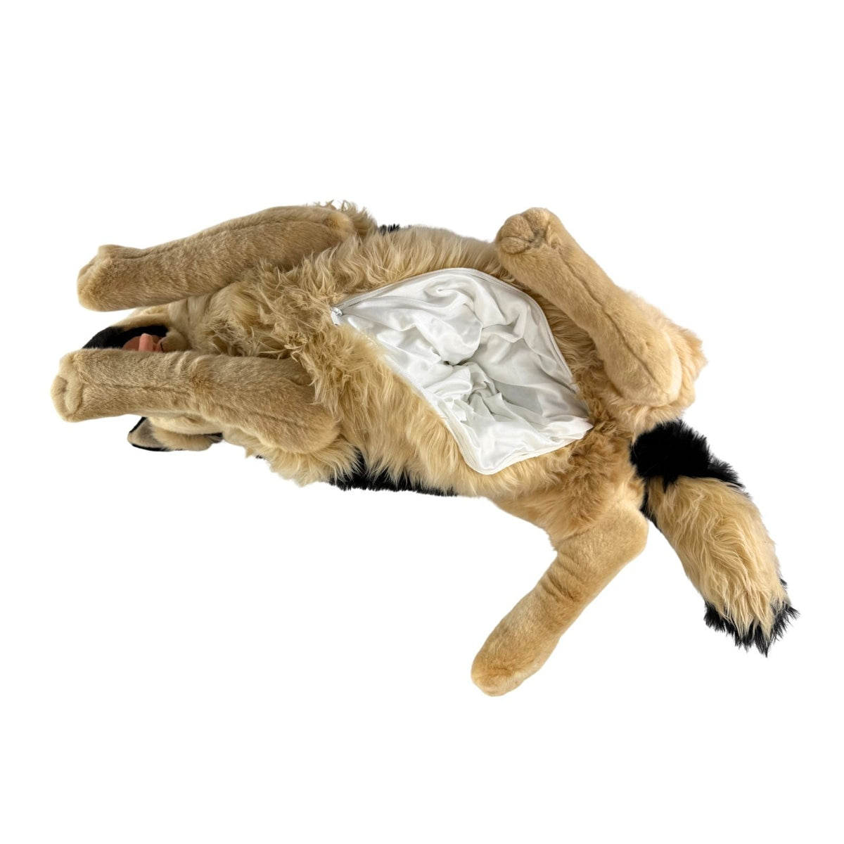 Bocchetta Apollo 64cm German Shepherd with Satin Pocket Plush Toy (Realistic Stuffed Animal Dog Gift)