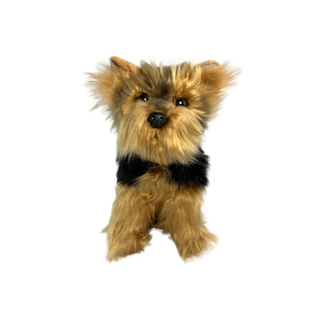 Bocchetta Archie 28cm Sitting Yorkshire Terrier Plush Toy (Realistic Stuffed Animal Dog Gift)