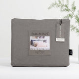 Park Avenue 175 GSM Egyptian Cotton Flannelette Kids Bed Sheet Set - Ash