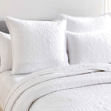 Renee Taylor Asher Jacquard Coverlet Set - White (OEKO-TEX Certified Bedspread)