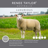 Renee Taylor Luxurious Australian Wool Quilt (350 GSM)
