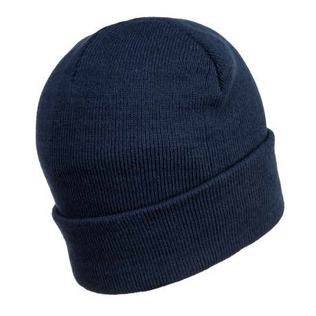 Portwest Navy LED Beanie Hat - USB Rechargeable Headlight - Camping Cycling Workwear