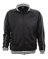 Identitee Mens Varsity Track Suit Top Jacket Jumper Long Sleeve Sunset Urban Casual - Red