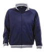 Identitee Varsity Mens Plus Size 3XL Tracksuit Top Jacket - Navy Blue (Long Sleeve Casual Jumper)