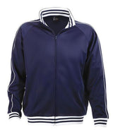 Identitee Varsity Mens Plus Size 3XL Tracksuit Top Jacket - Navy Blue (Long Sleeve Casual Jumper)