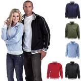 Identitee Mens Varsity Track Suit Top Jacket Jumper Long Sleeve Sunset Urban Casual - Black