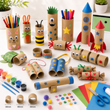 3x 3cm Brown Strong Cardboard Paper Tubes - Arts, Crafts & DIY (30/40/50mm Diameters)