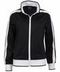 Identitee Varsity Full Zip Track Top Jacket - Black/White (Warm Winter Tracksuit Jumper)