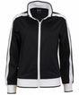 Identitee Varsity Full Zip Track Top Jacket - Black/White (Warm Winter Tracksuit Jumper)