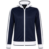 Identitee Varsity Full Zip Track Top Jacket - Navy/White (Warm Winter Tracksuit Jumper)