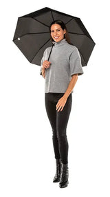 12x 25cm BRELLERZ Umbrellas (Bulk Pack) - Windproof 8 Rib with Safety Close Feature - For Travel & Rain