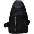 Mens Crossbody Sling Casual Chest Bag in Black