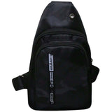 Mens Crossbody Sling Casual Chest Bag in Black