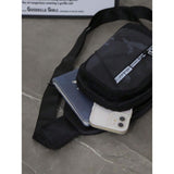 Mens Crossbody Sling Casual Chest Bag in Black