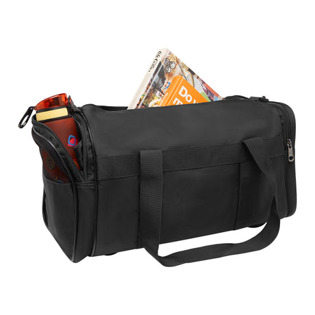 28L Leuts Foldable Waterproof Sports Duffle Bag - Black (School/Gym/Travel Duffel)