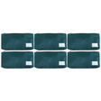 6x Large Capacity School Pen and Pencil Case - Bottle Green (Bulk Pack)