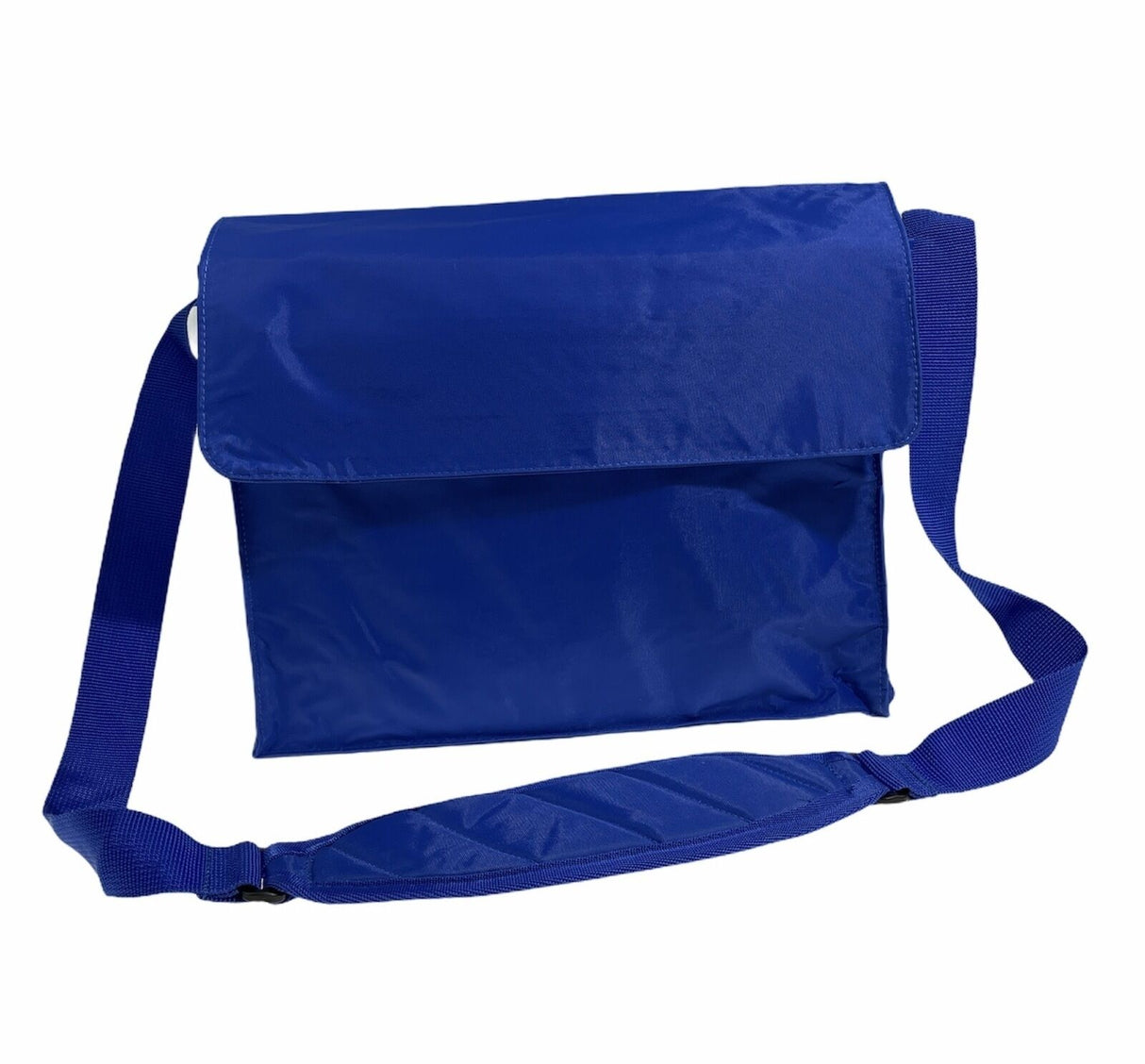 Leuts Tote Library Shoulder Bag - Royal Blue (Nylon Waterproof School Books Messenger Bag)
