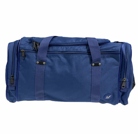 44L Leuts Foldable Duffle Sports Bag w/ D-Zip - Royal Blue (School/Gym/Travel Duffel)