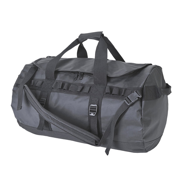 Portwest 70L Waterproof Duffle Bag - Black (Travel Gym Overnight Foldable Duffel)