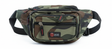Canvas CAMO BUM BAG Camouflage Waist Travel Belt Wallet Money Security Zips