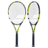 Babolat Boost Aero Tennis Racquet in Grey/Yellow/White - Strung