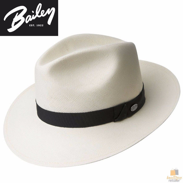 BAILEY Blackburn Lite Shantung Straw Hat MADE IN USA Trilby Fedora 63117 - Natural - S