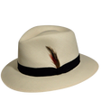 Bailey Konrath Lite Mens Straw Trilby Hat - Natural (Made in USA Summer Fedora 63125) - Natural