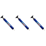 3x Portable 28cm Ball Pump with Needle Pack (Football/Basketball/Soccer Air Inflator)