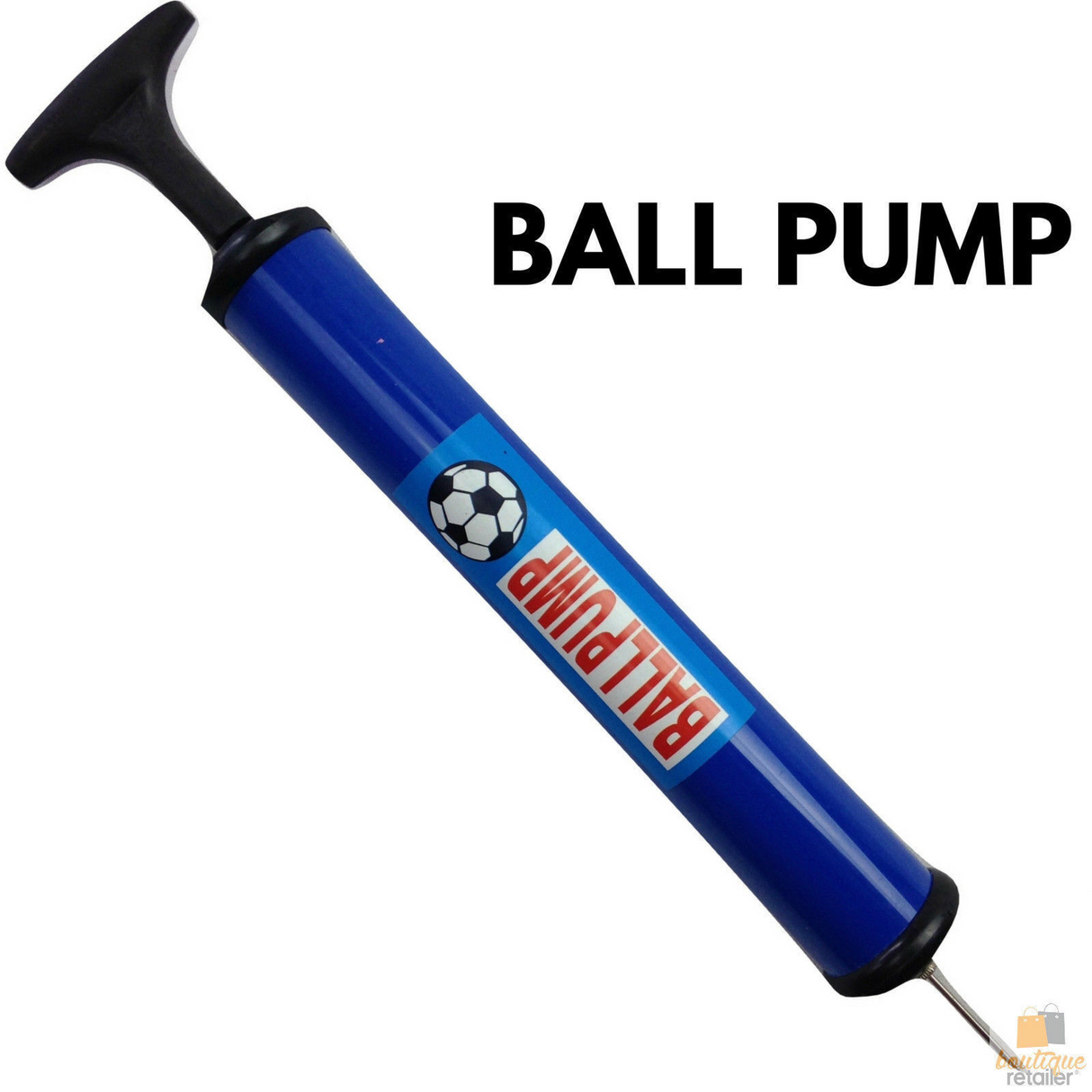 Portable 28cm Ball Pump with Needle (Football/Basketball/Soccer Air Inflator)