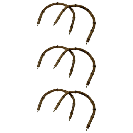 3 Pair 100% Replacement Bamboo Handles for Straps/Handbag Pack (Made in Japan)