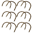 6 Pair 100% Replacement Bamboo Handles for Straps/Handbag Bulk Pack (Made in Japan)