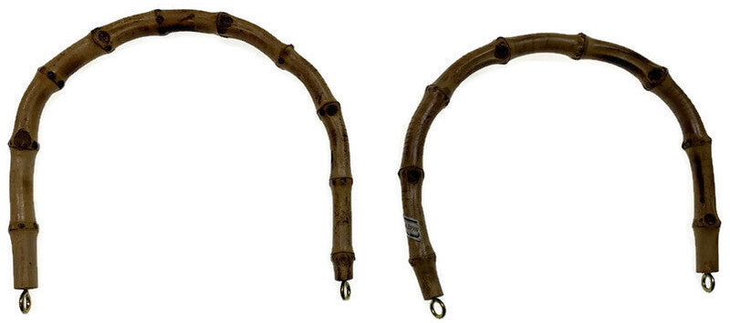 1 Pair 100% Replacement Bamboo Handles for Straps/Handbag (Made in Japan)
