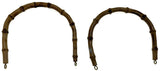 1 Pair 100% Replacement Bamboo Handles for Straps/Handbag (Made in Japan)