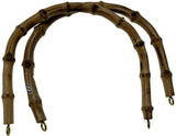 1 Pair 100% Replacement Bamboo Handles for Straps/Handbag (Made in Japan)