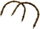 1 Pair 100% Replacement Bamboo Handles for Straps/Handbag (Made in Japan)