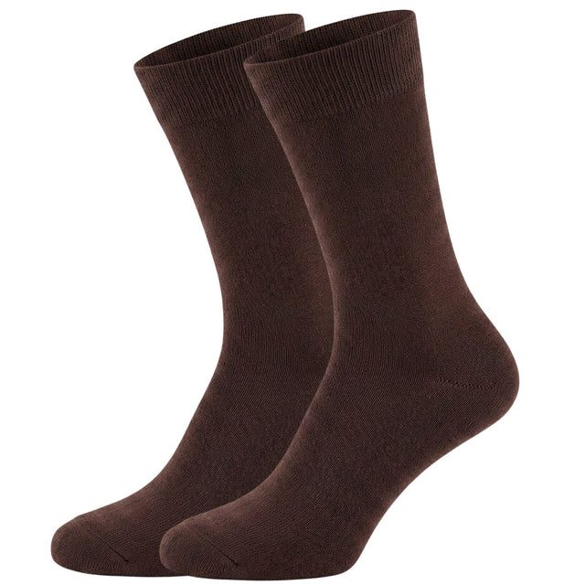 Formalaties Mens Premium Bamboo Socks - Brown (Size 7-11)
