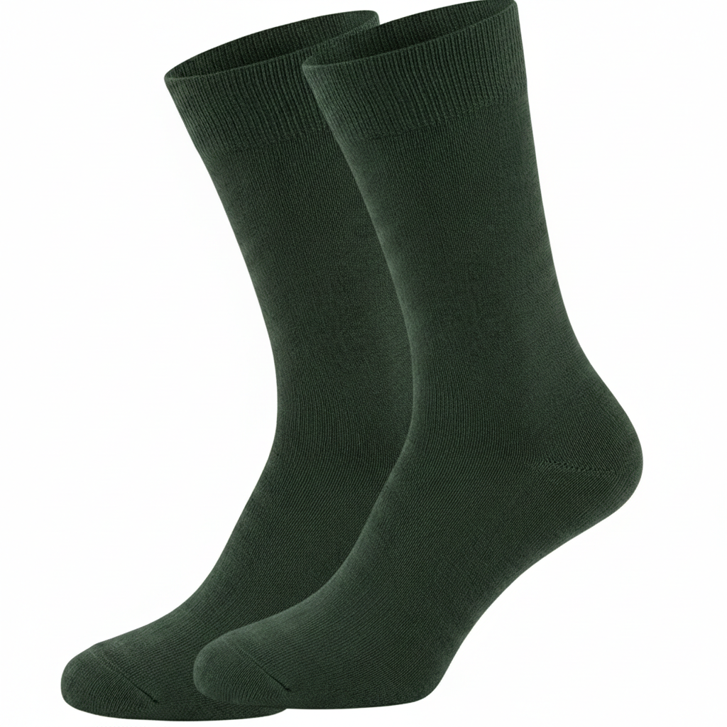 Formalaties Mens Premium Bamboo Socks - Forest Green (Size 7-11)