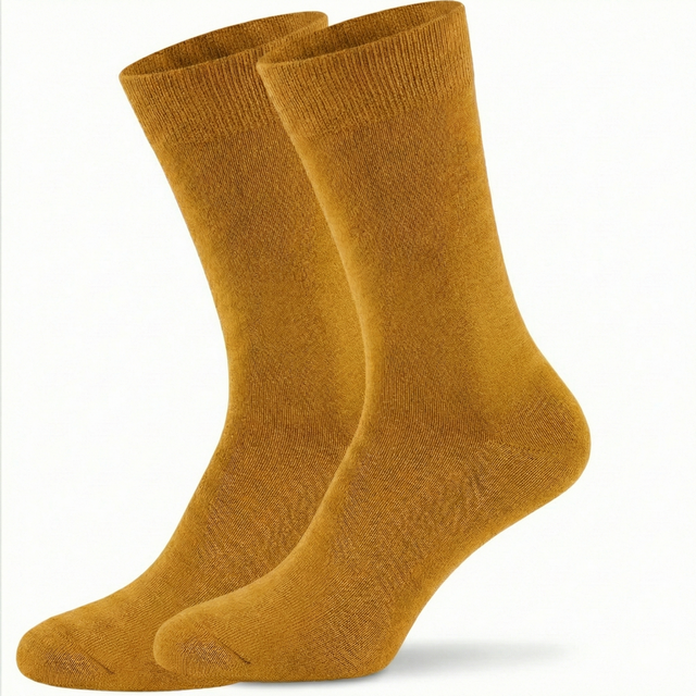 Formalaties Mens Premium Bamboo Socks - Mustard (Size 7-11)