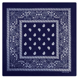 BANDANA Paisley 100% COTTON Head Wrap Durag Bandanna Summer Biker Scarf Mask - Light Green